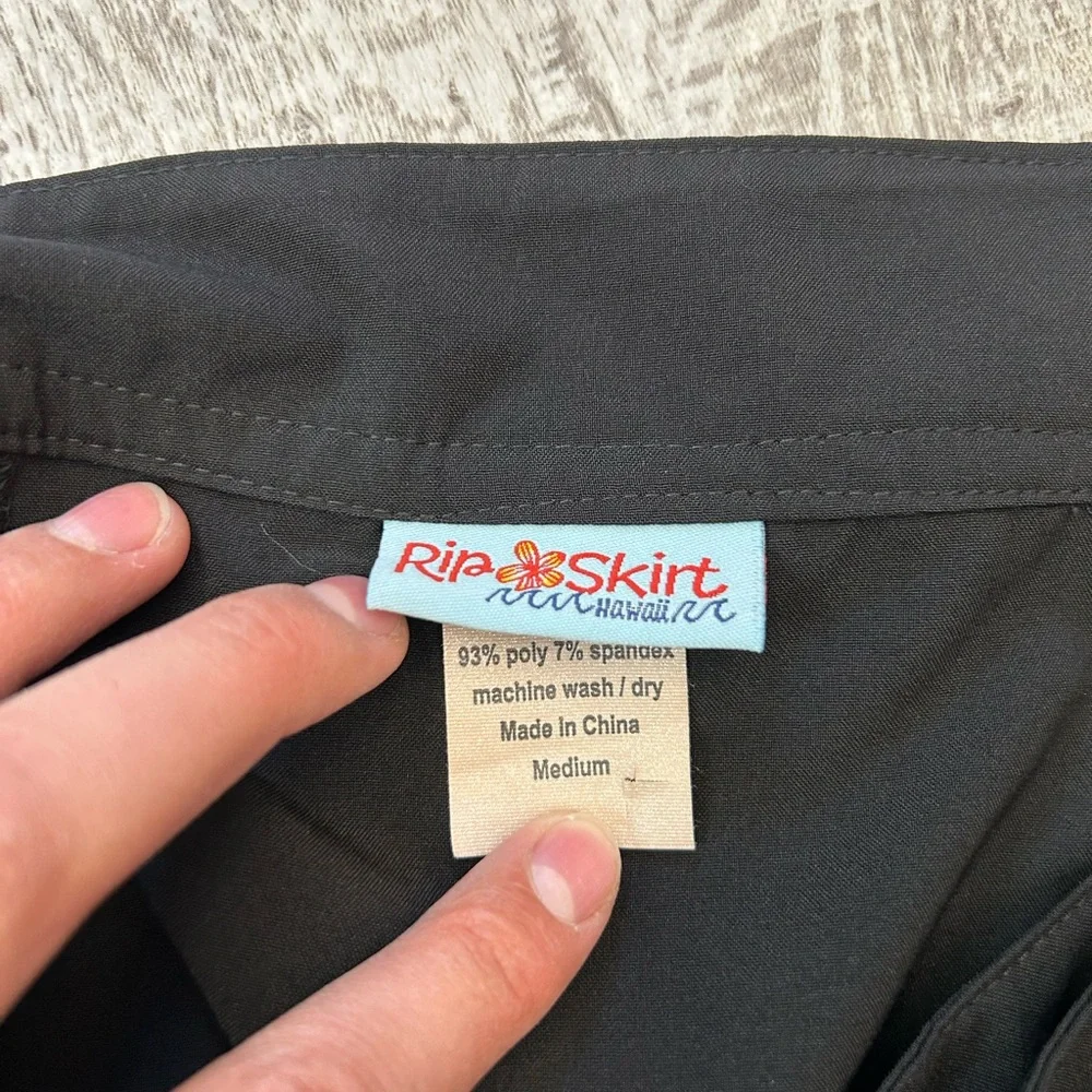 Ripskirt Hawaii Black Skater Mini Skirt Casual - Picture 3 of 4